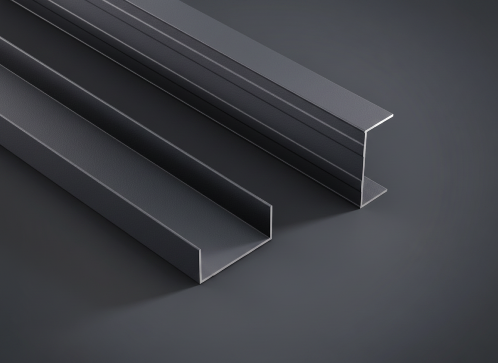 Glasaufnahmeprofil U: Glasaufnahmeprofil U aus Aluminium für die Glaspaneele Ihrer Schiebewand, Original-Bauteil aus unserem Sortiment.