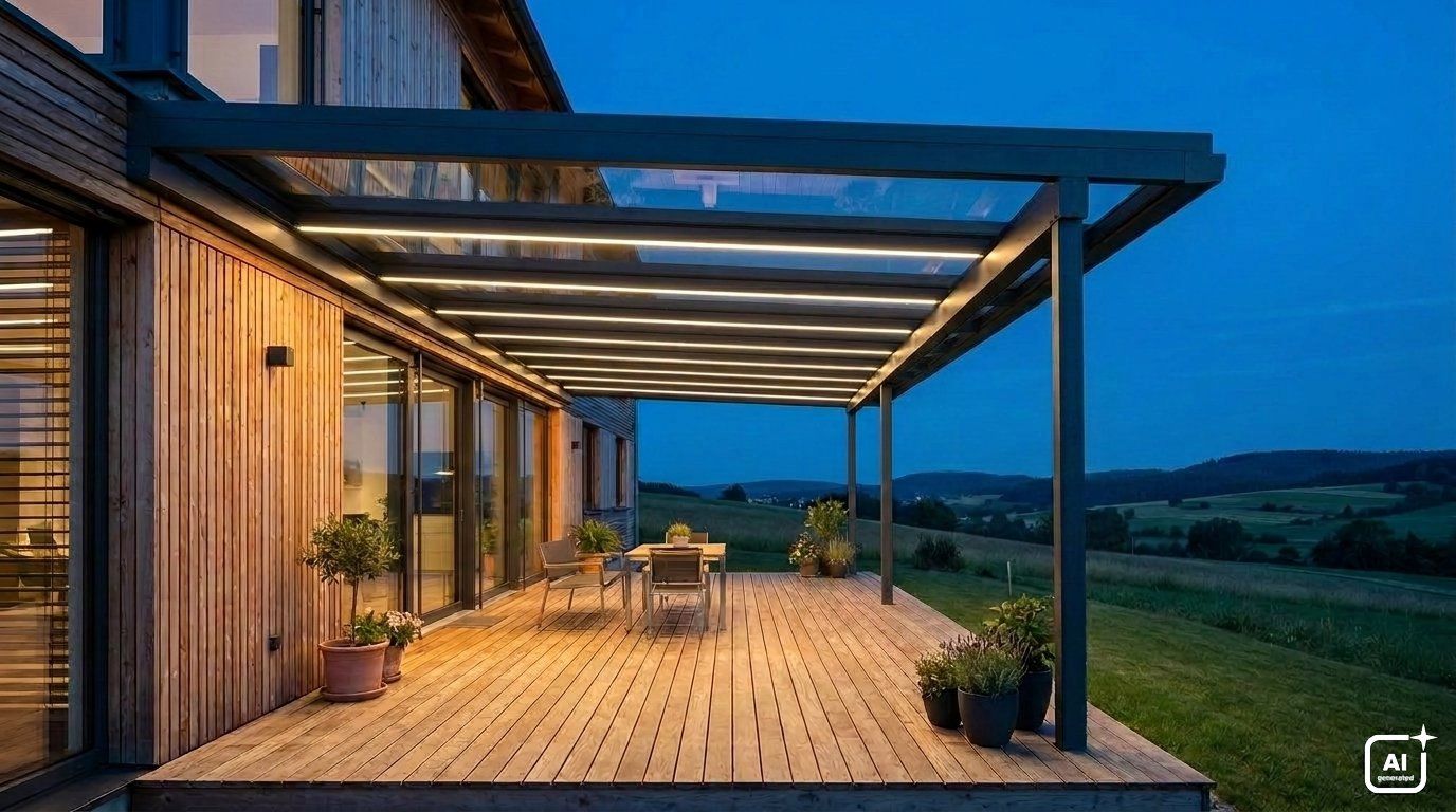 Terrassenüberdachung aus Aluminium in Hüfingen