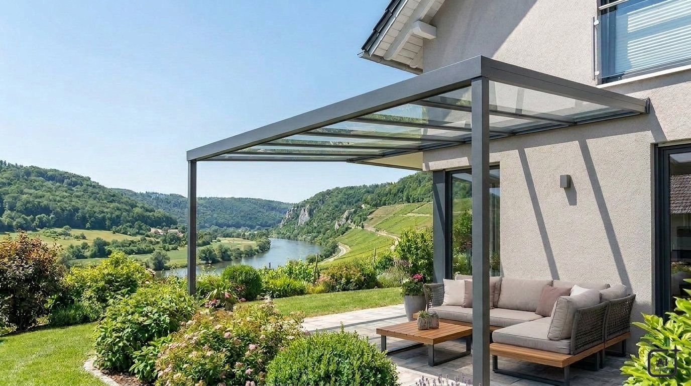 Terrassenüberdachung aus Aluminium in Immendingen